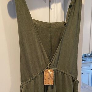 NWT NATURAL LIFE JUMPSUIT OLIVE GREEN